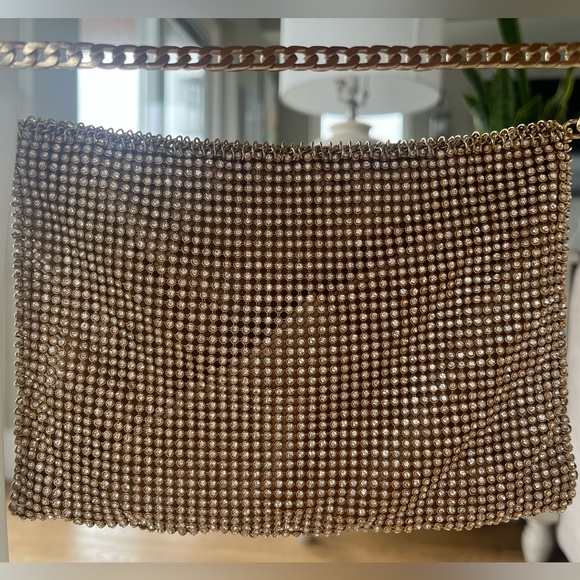 Ettika - Gold Metallic & Crystals Belt Bag / Shoulder Bag from REVOLVE - NWT - Picture 8 of 15